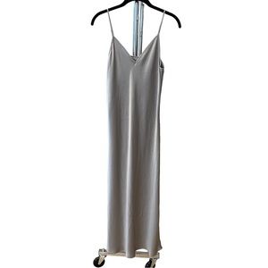 All Saints Grey Satin Maxi